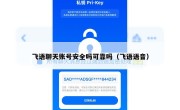 飞语聊天账号安全吗可靠吗（飞语语音）