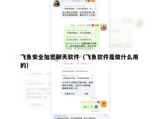 飞鱼安全加密聊天软件（飞鱼软件是做什么用的）
