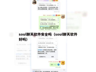 soul聊天软件安全吗（soul聊天软件好吗）
