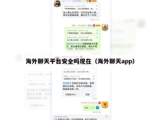 海外聊天平台安全吗现在（海外聊天app）