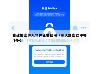 自建加密聊天软件免费使用（聊天加密软件哪个好）