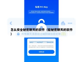 怎么安全秘密聊天的软件（能秘密聊天的软件）