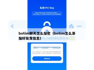 botim聊天怎么加密（botim怎么添加好友发信息）