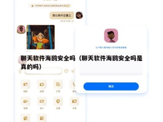 聊天软件海鸥安全吗（聊天软件海鸥安全吗是真的吗）