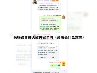 来嗨语音聊天软件安全吗（来嗨是什么意思）